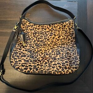 Fossil Leopard/Cheetah Print Crossbody and Shoulder Bag